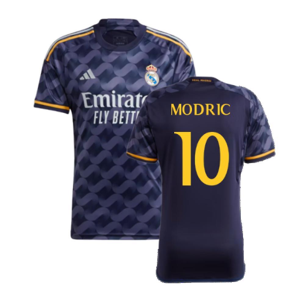 Adidas 2023-2024 Real Madrid Away Shirt (Modric 10) Navy Medium 38-40 inch Chest