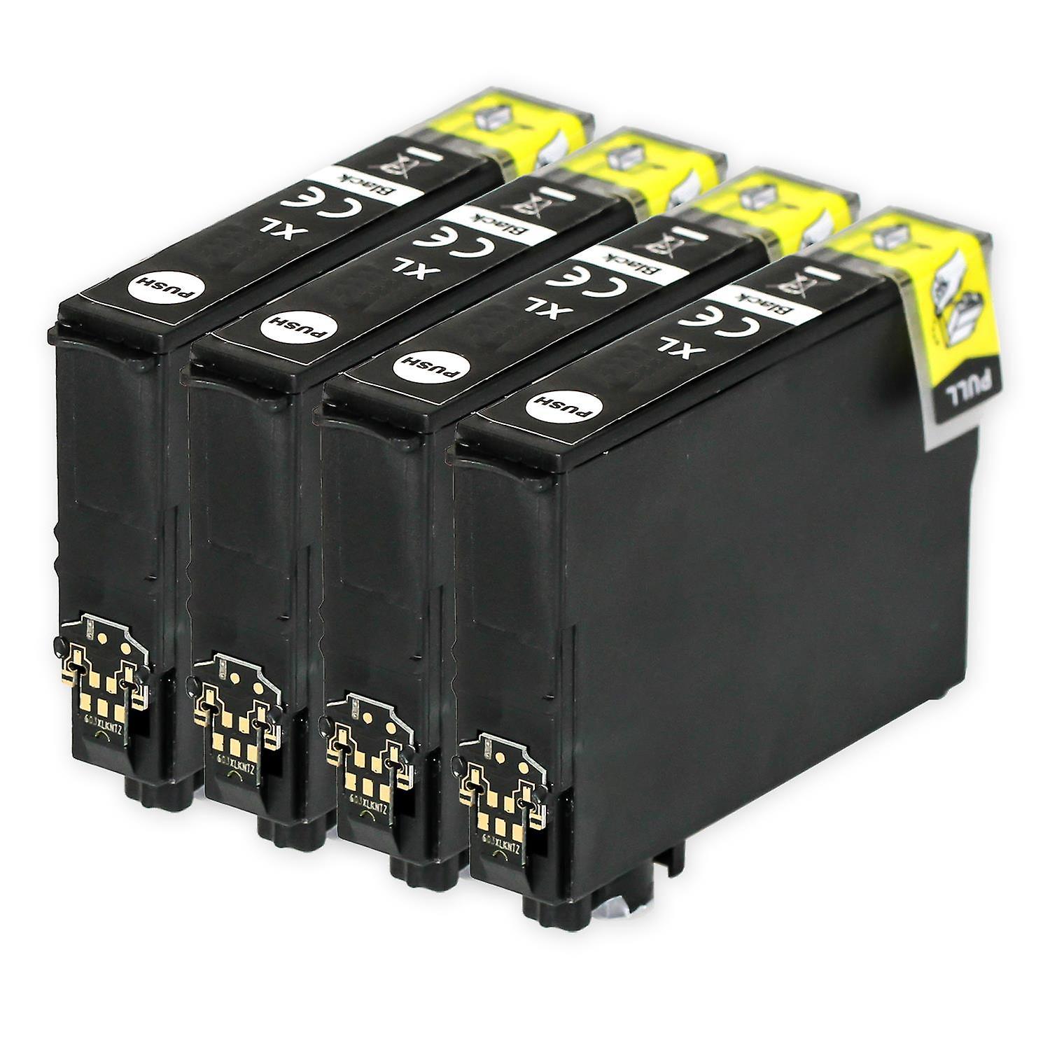 4 Black Ink Cartridges to replace Epson T2991 (XXL Series) Compatible/non-OEM from Go Inks