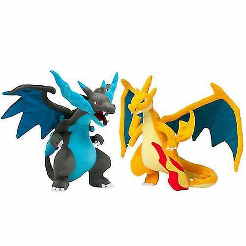 Mlsilm 25cm /10" Plush Stuffed Charizard Toy Soft Doll Gift. Blue yellow