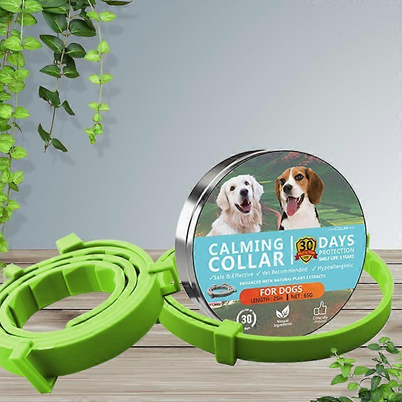 Denuotop Flea Collar for Dogs, Waterproof Dog Flea Collar Suitable for All Dogs (63cm) green