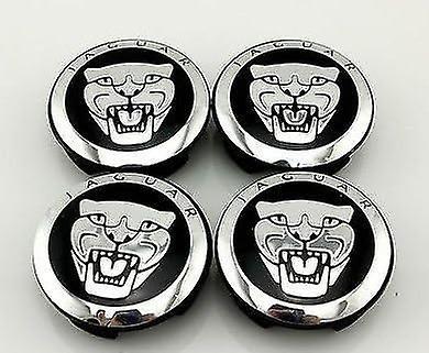 Sztxj Set of 4 Wheel Center Caps HUB CAP Black 59mm for JAGUAR X TYPE XK XF XJ XJ8 XJ6