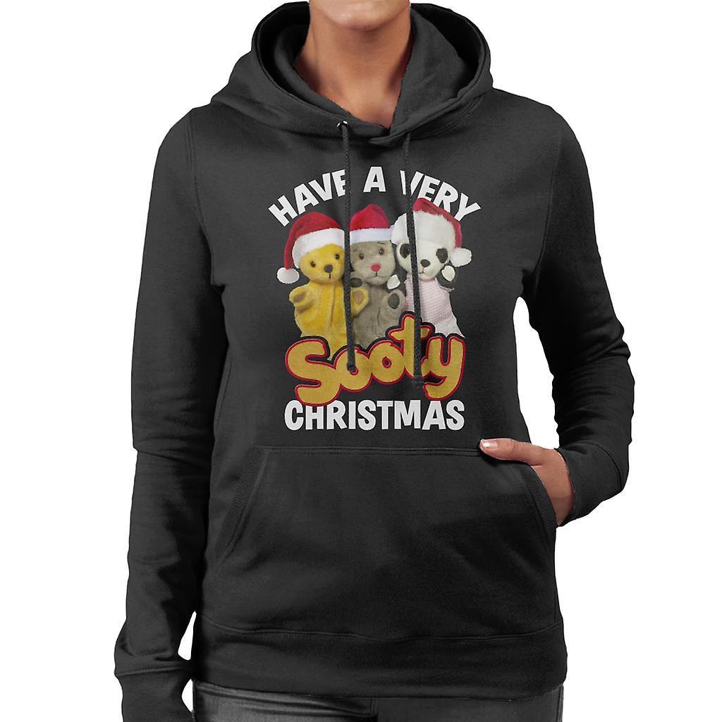 Sooty Christmas Have A Very Sooty Christmas Women's Hooded Sweatshirt Black Large