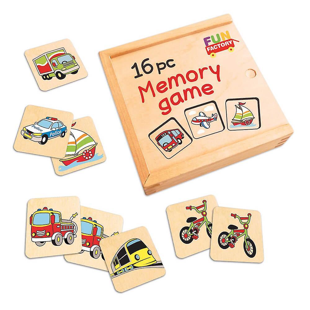 Fun Factory 16pc. Wooden Memory Game