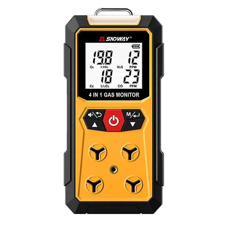 mickcara Sndway sw-7500a gas detector meter 4 in 1 oxygen o2 carbon monoxide co h2s ex combustible gas analyzer leak detector