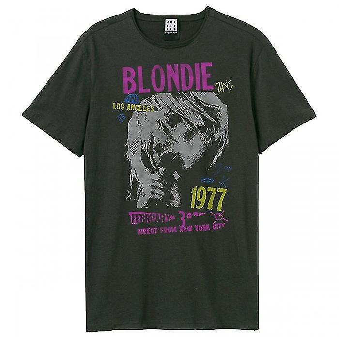 Amplified Unisex Adult Tour 77 Blondie T-Shirt Charcoal XL