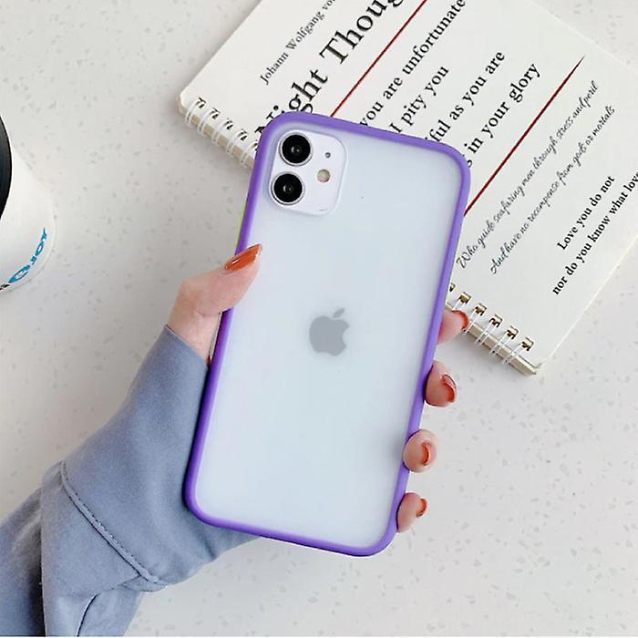 Stuff Certified ® Stuff Certified® iPhone XS Bumper Case Case Cover Silicone TPU Anti-Shock Purple