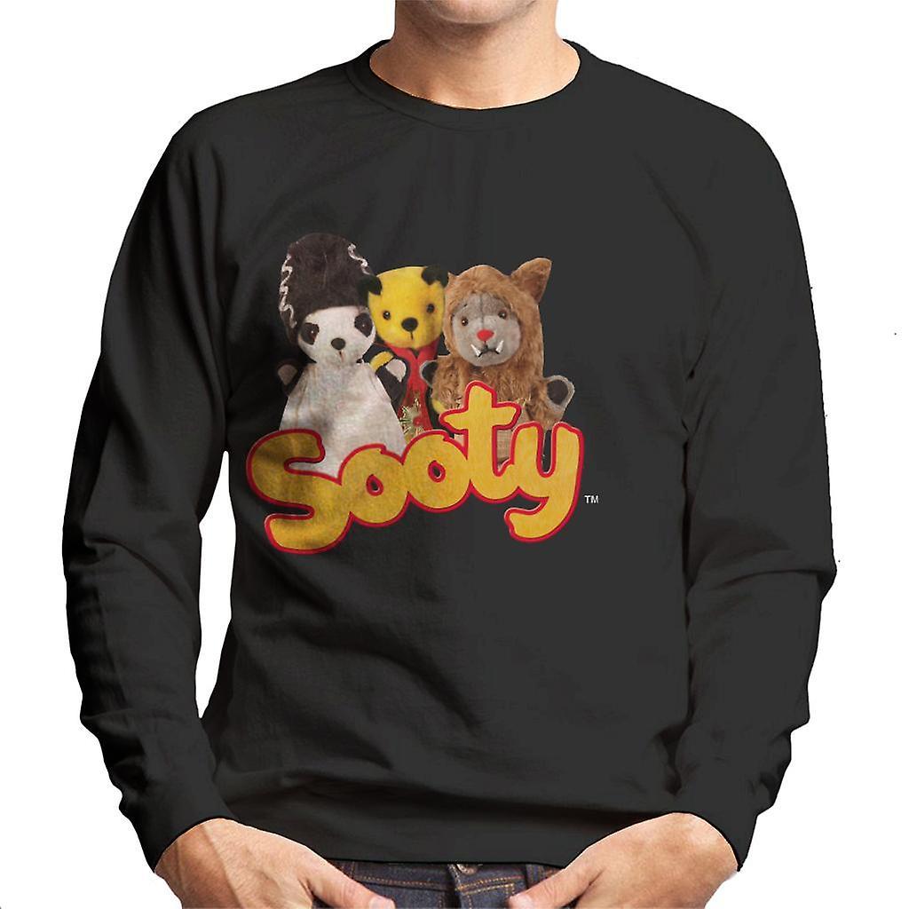 Sooty Halloween Spooky Trio Men's Sweatshirt Black Medium