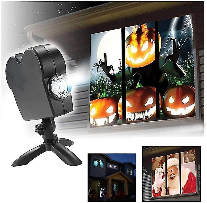 Sqyg Halloween Christmas Holographic Projector Window Projector Led Holographic