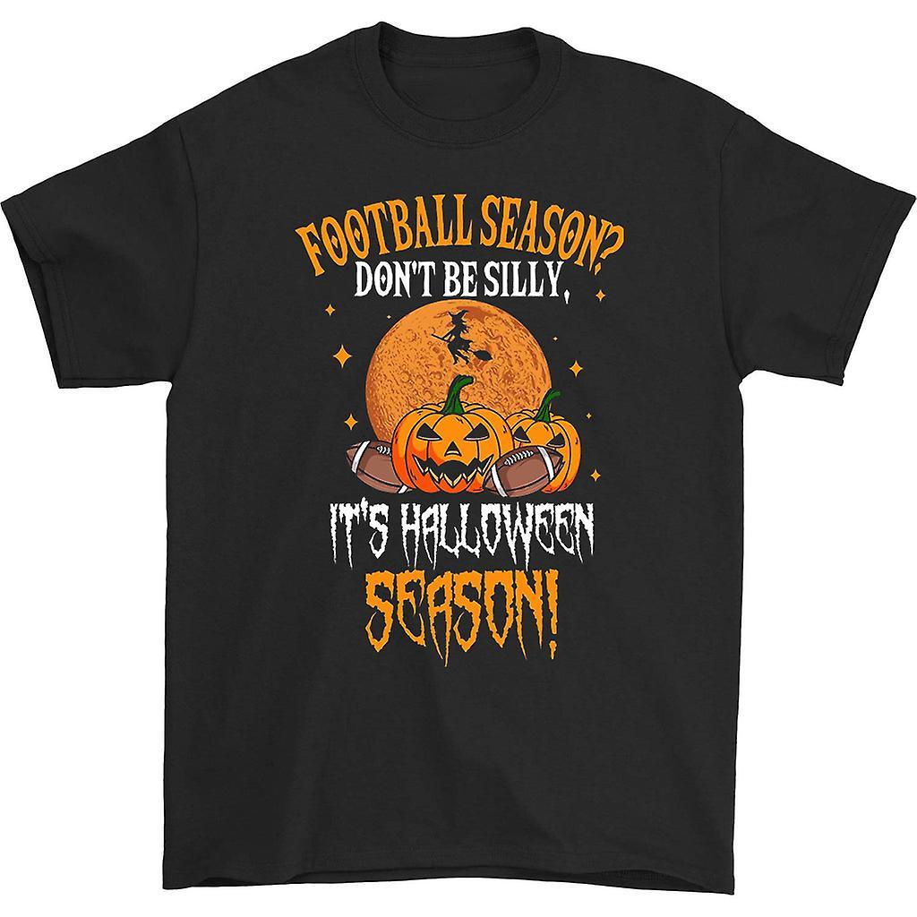 HISHARK Football season don't be silly t-shirt black M