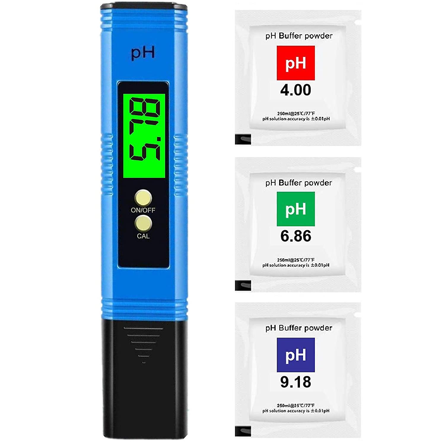 Forever Ph Tester Digital Ph Meter, Professional Ph Pen With 0.01 Ph High Accuracy, 0-14 Ph Measurement Range, Ideal Water Ph Tester For Household ...