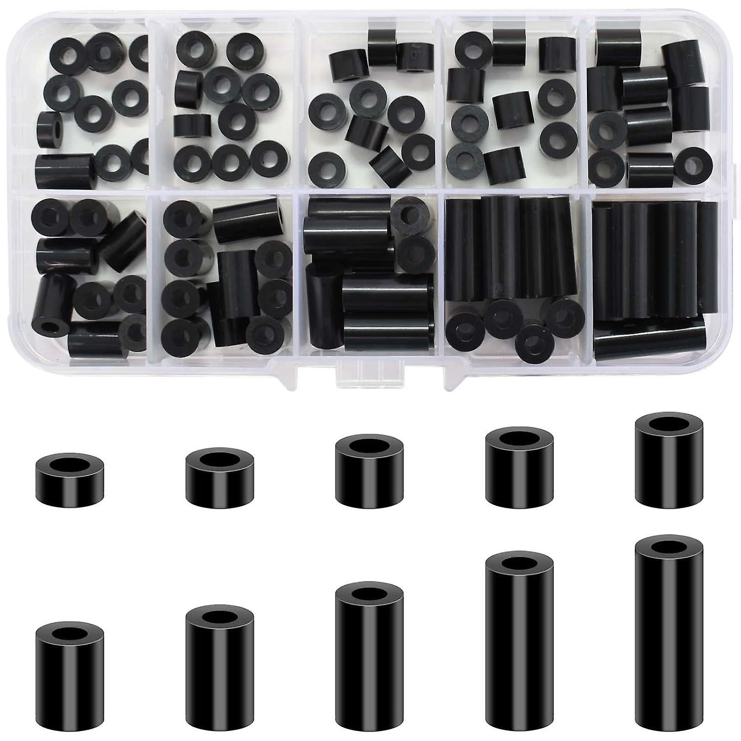 Almi Plastic Spacer Sleeves - 100 Pcs M3 Plastic Insulation Column Spacers