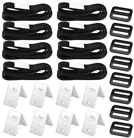 Xpba 8 Pack Swimming Pool Cover Roller Fixing Straps Kit Swimming Belt Replacement Accessories For Mobile Reel System, Pool Tarps And Covers