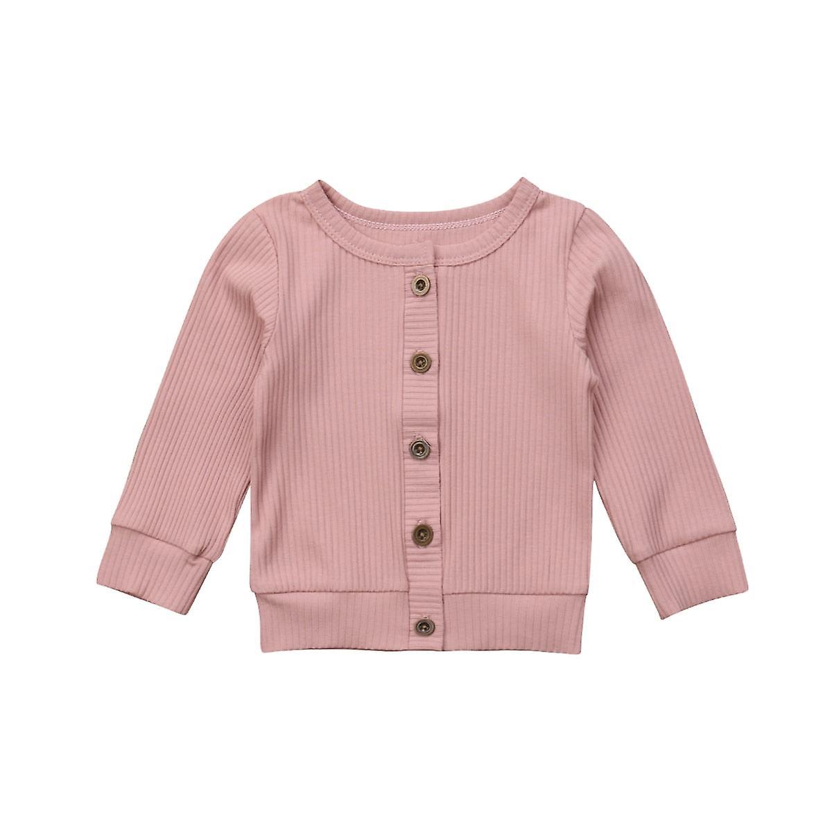 Slowmoose Girl & Knitted Sweater, Cardigan Tops Pink 12M