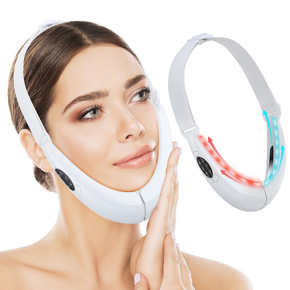 Lanou V-line Face Lifting Device Vibration Face Massager Photon Light Therapy Ems Facial Lifting Bel