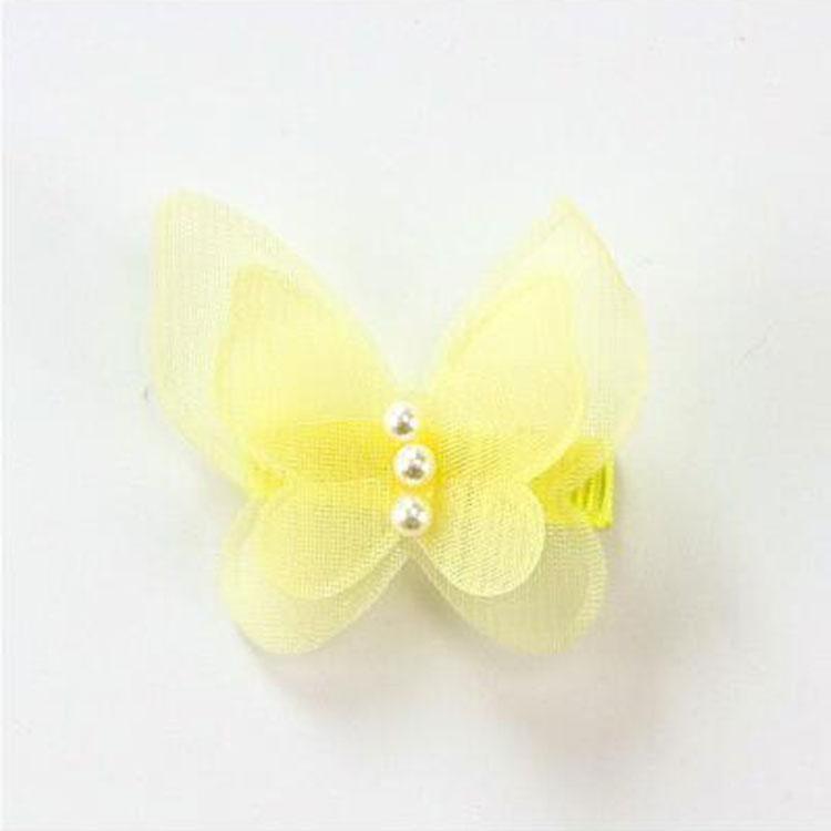 Slowmoose Cute Butterfly Hair Clips Yellow