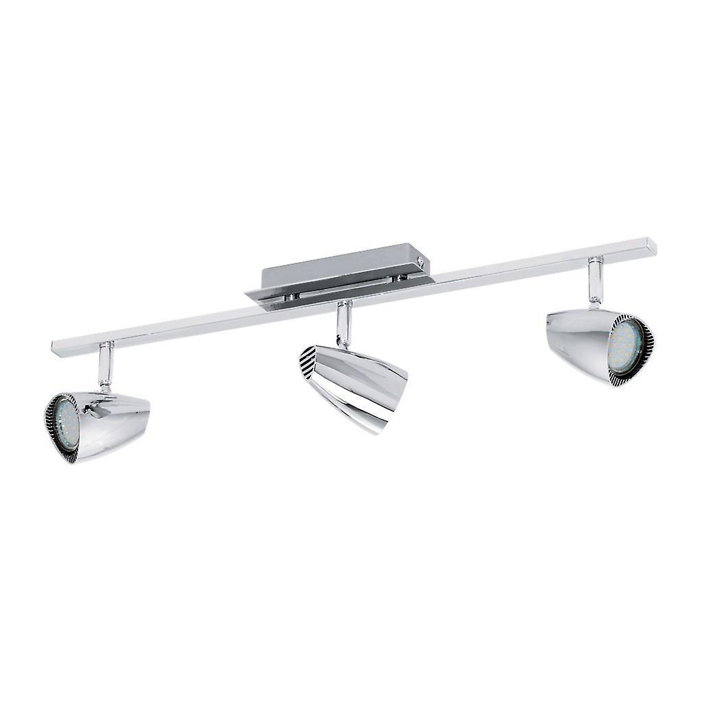 Eglo Lighting Corbera 3 Light Triple Retro Spotlight Chrome, GU10