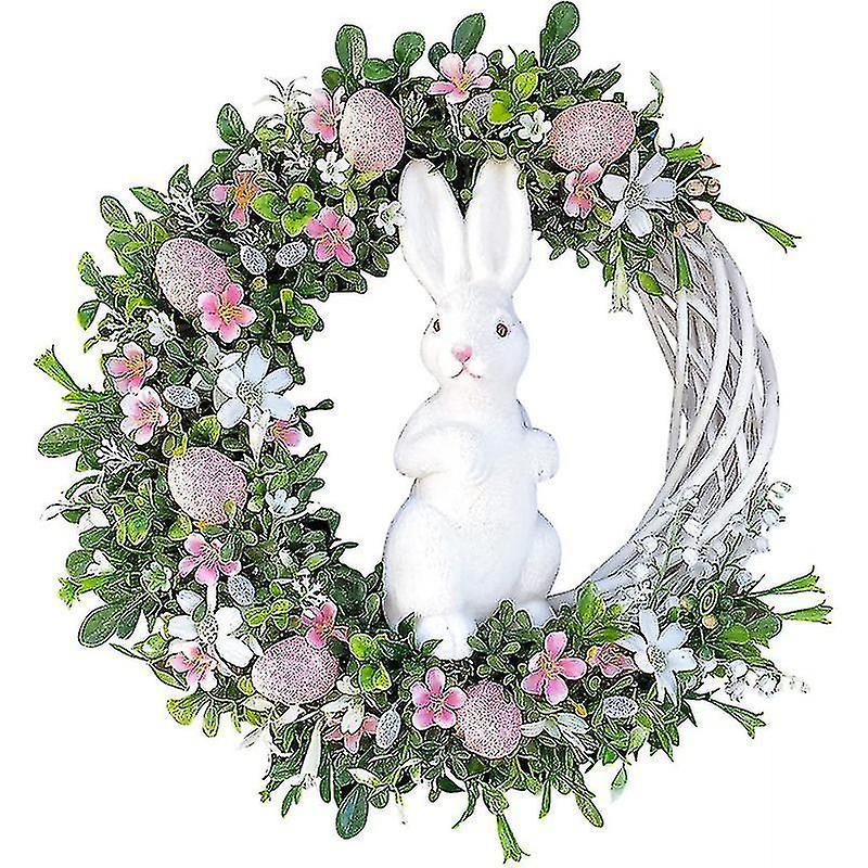 Sunset Easter Bunny Wreath Decorations Easter Wreath Home Decoration Props Gifts Pink Rabbit