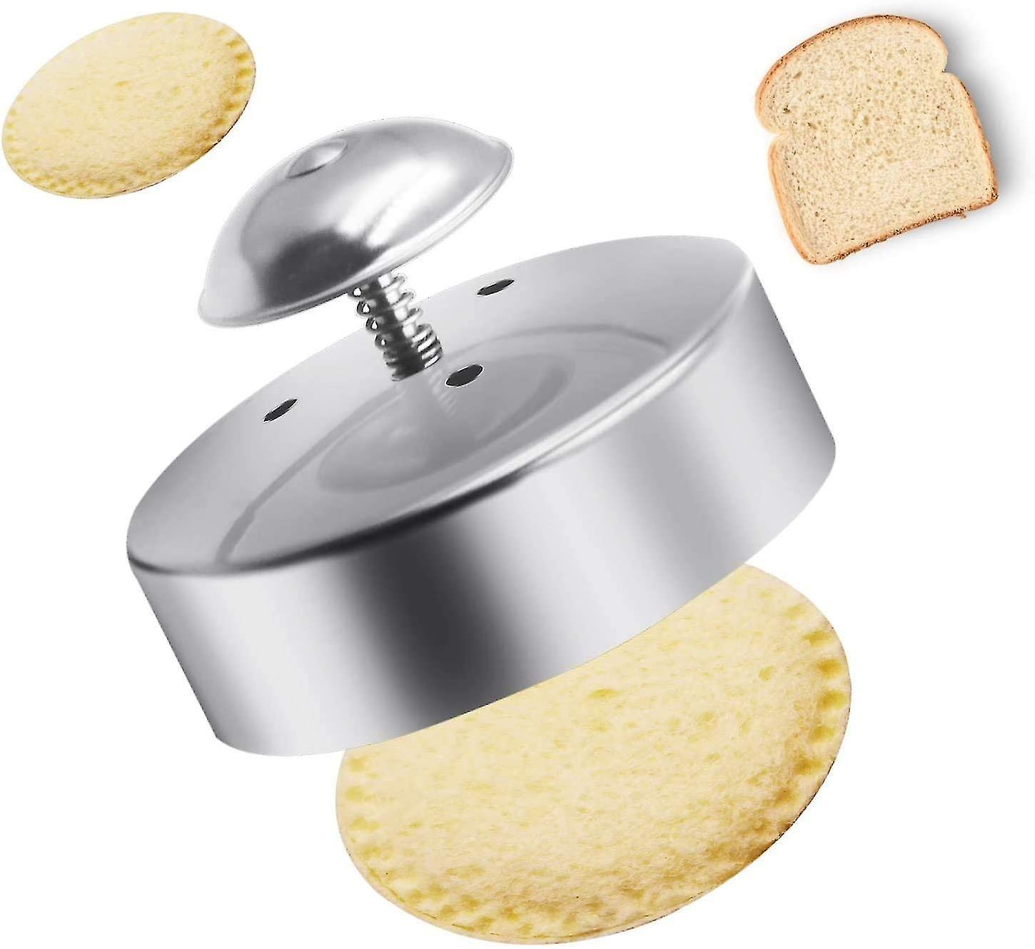 Bosheng Sandwich Cutter And Sealer For Kids, Stainless Steel Round Sandwich Cutter, Sandwich Sealer And Decruster, Sandwich Maker, Sandwich Cutter ...