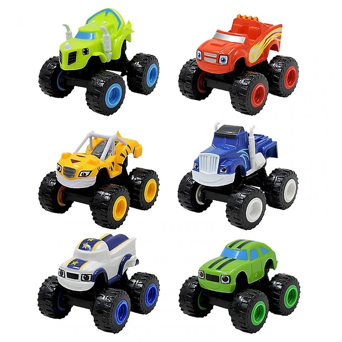 Sitabo 6pc Monster Truck Toys Machines Russian Toy Cars Graphic Vehicles Toy Trains Children's Birthday Gifts Blazer Children's Toys | Diecast Cars...