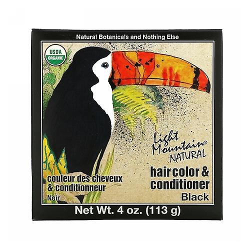 Light Mountain Natural Hair Color And Conditioner, Black 4 Oz (Pack Of 1)