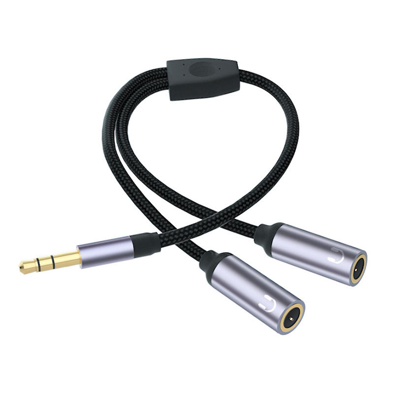 Hislaves Headphone Splitter Dual 3.5mm Male to 3.5mm Female Adapter Cable C,One Size