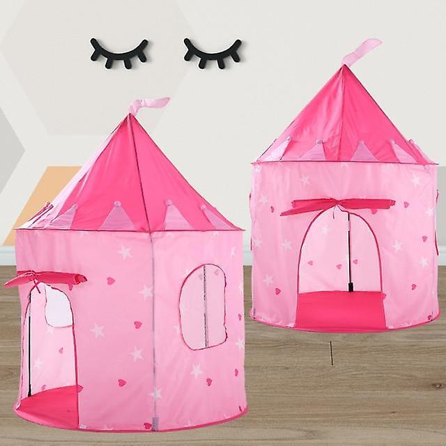 Slowmoose Kids Play Tent Ball - Portable Princess Castle Toy Pink Star