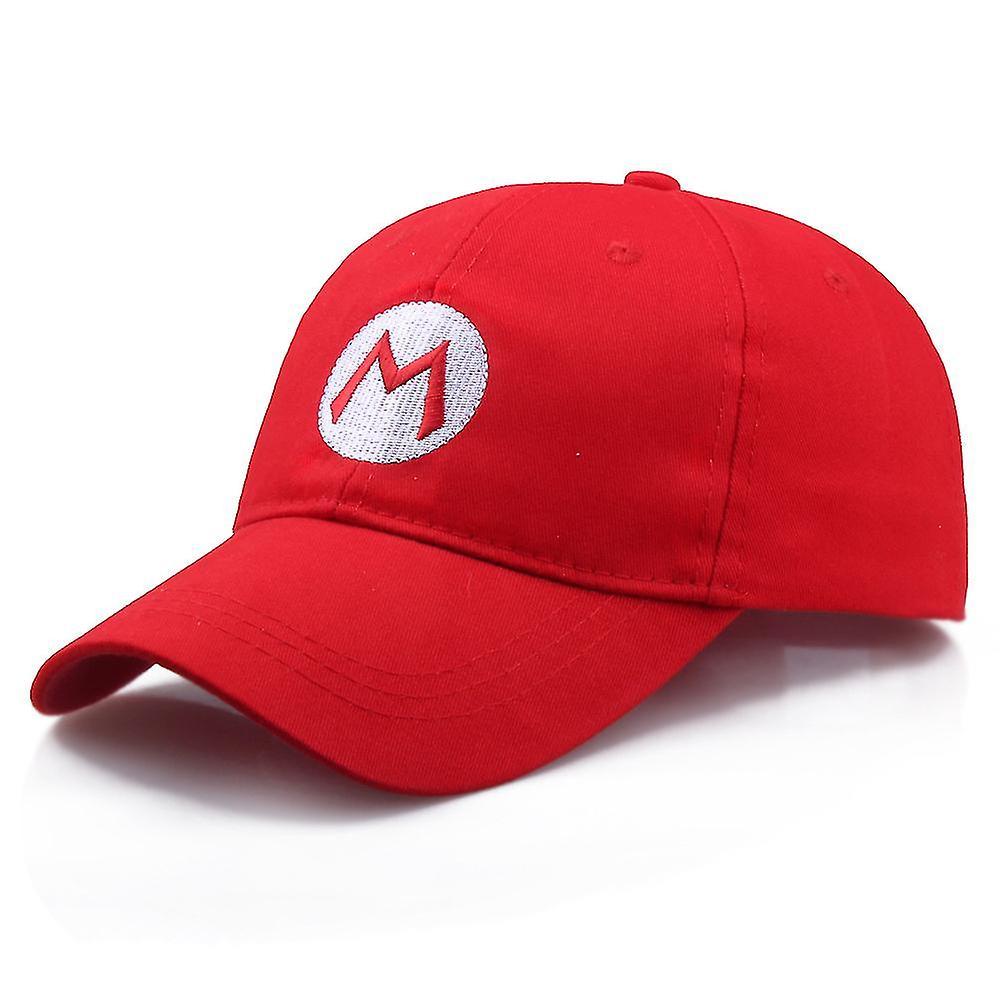 Jsyg Super Mario Adjustable Baseball Cap For Women Men Unisex Fashion Halloween Cosplay Hat Red