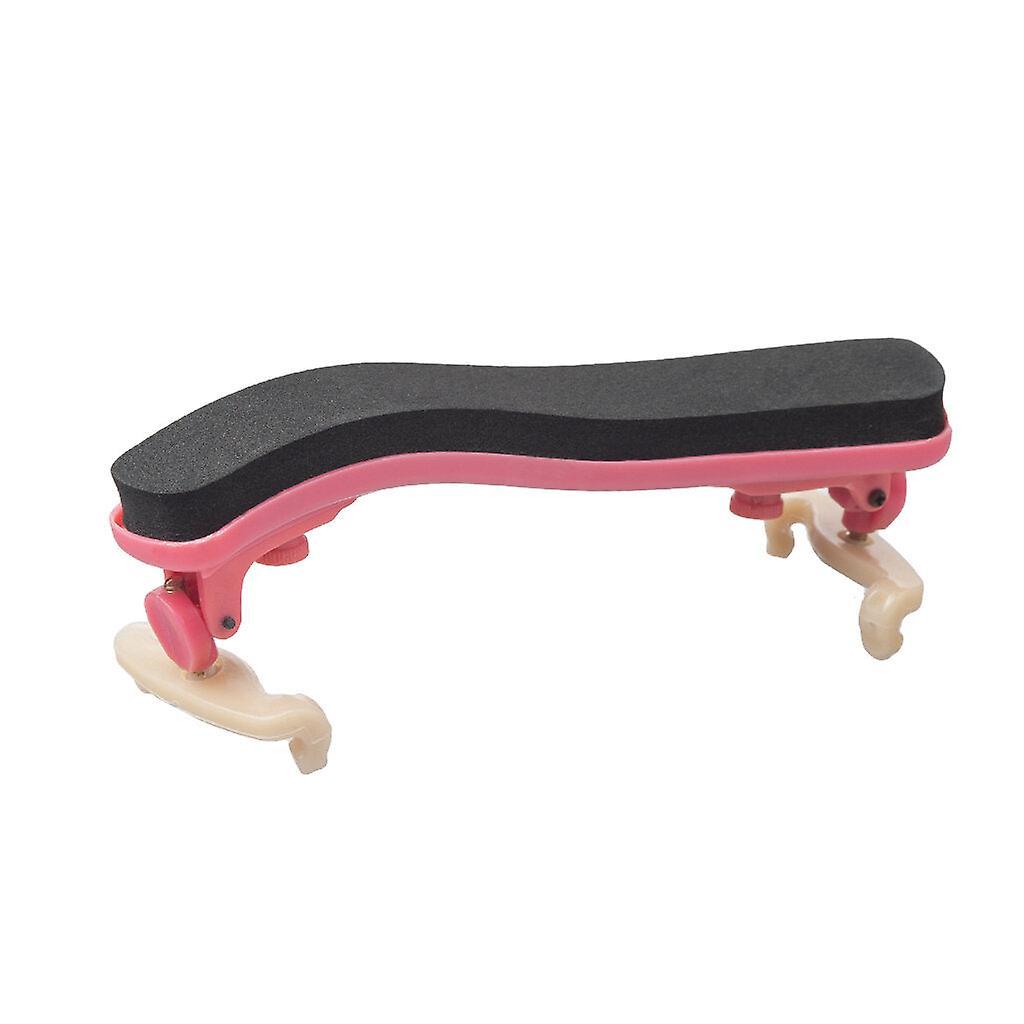 GreenZech Violin Shoulder Rest Adjustable 1/2 Violin Shoulder Rest Plastic For 1/2 Violin Pink Violin Parts Accessories