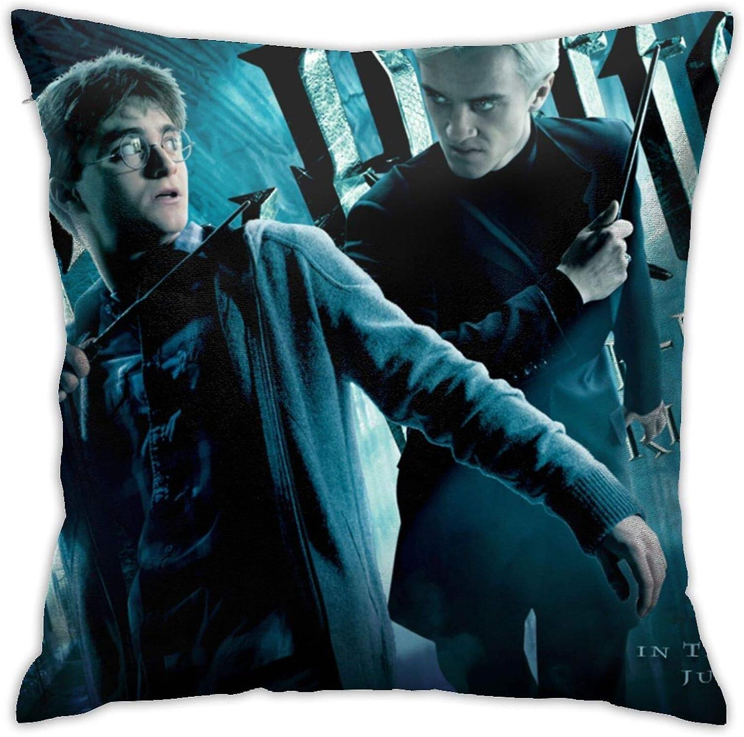 Kerota Draco Malfoy Throw Pillow Covers Decorative Square Pillowcase Soft Solid Cushion Case for Sofa Bedroom Car 18 X 18 Inch -pl2966 45x45cm