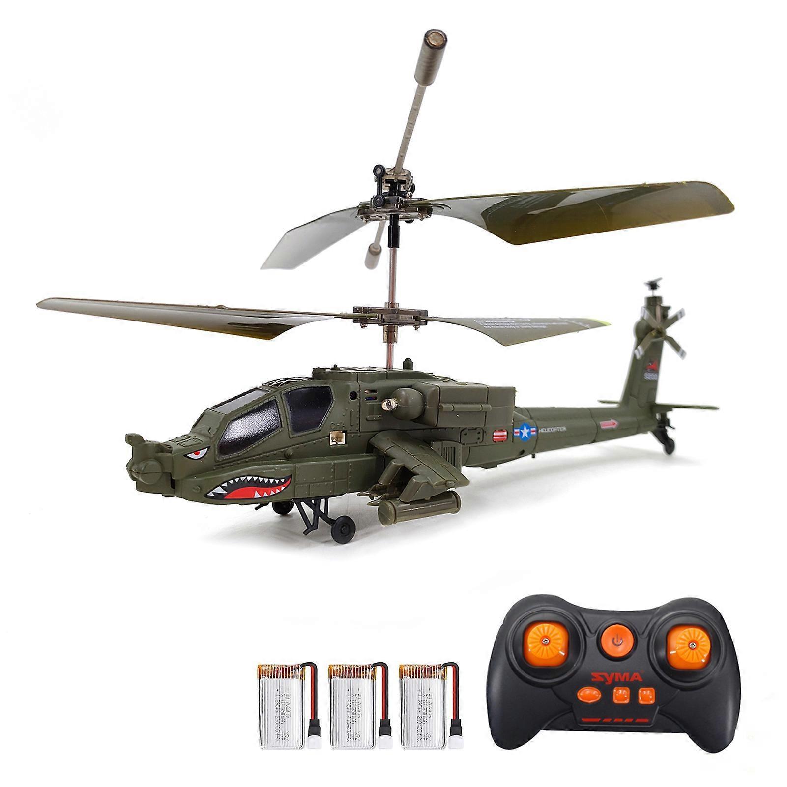 SYMA S109H Remote Control Helicopter with Dual Propeller 2.4GHz Remote Control Drone Altitude Hold-Toy Gift for Boys Girls Adults 3 battery