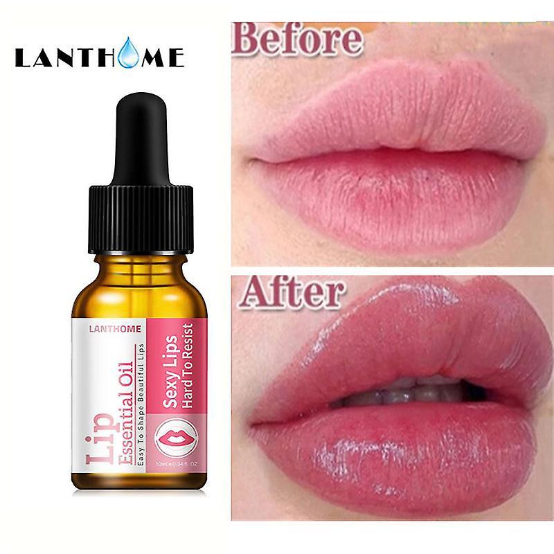 Htclv Instant Volumising Lip Plumper Serum Reduce Lip Fine Lines Anti-drying Increase Elasticity Sexy Lips Essence Nourishing Care10ml