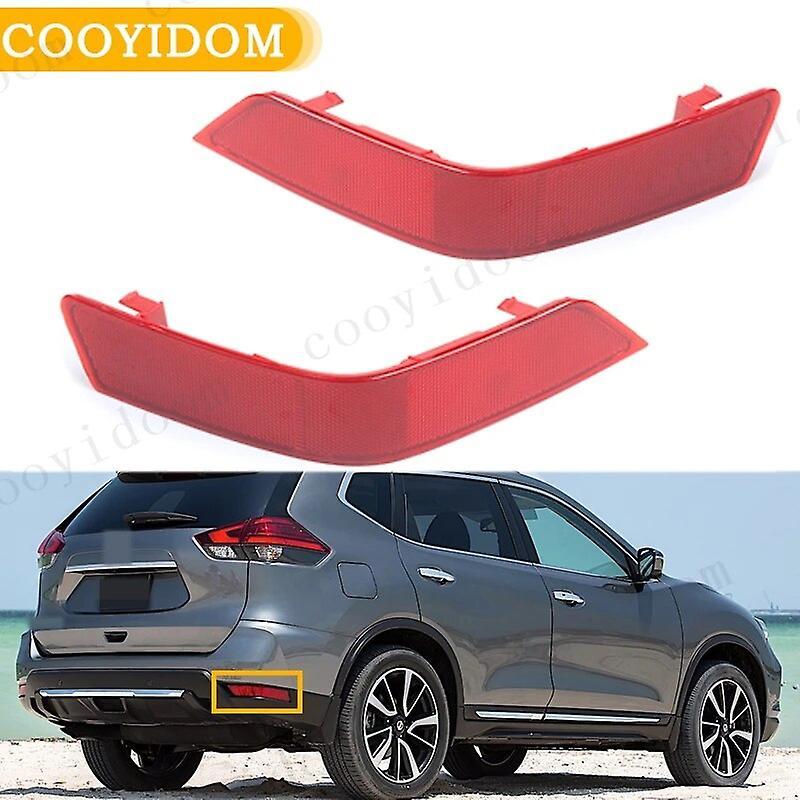 Scitoo Car Rear Bumper Fog lamp Tail Brake Reflector Lights For Nissan X-Trail T32 2017 2018 2019 2020 False Light Decorative Lights Left and Right...