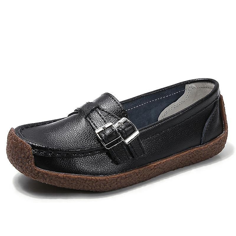 Mickcara Women's Slip-On Loafer 002-1TVRXDXX Black Eu36