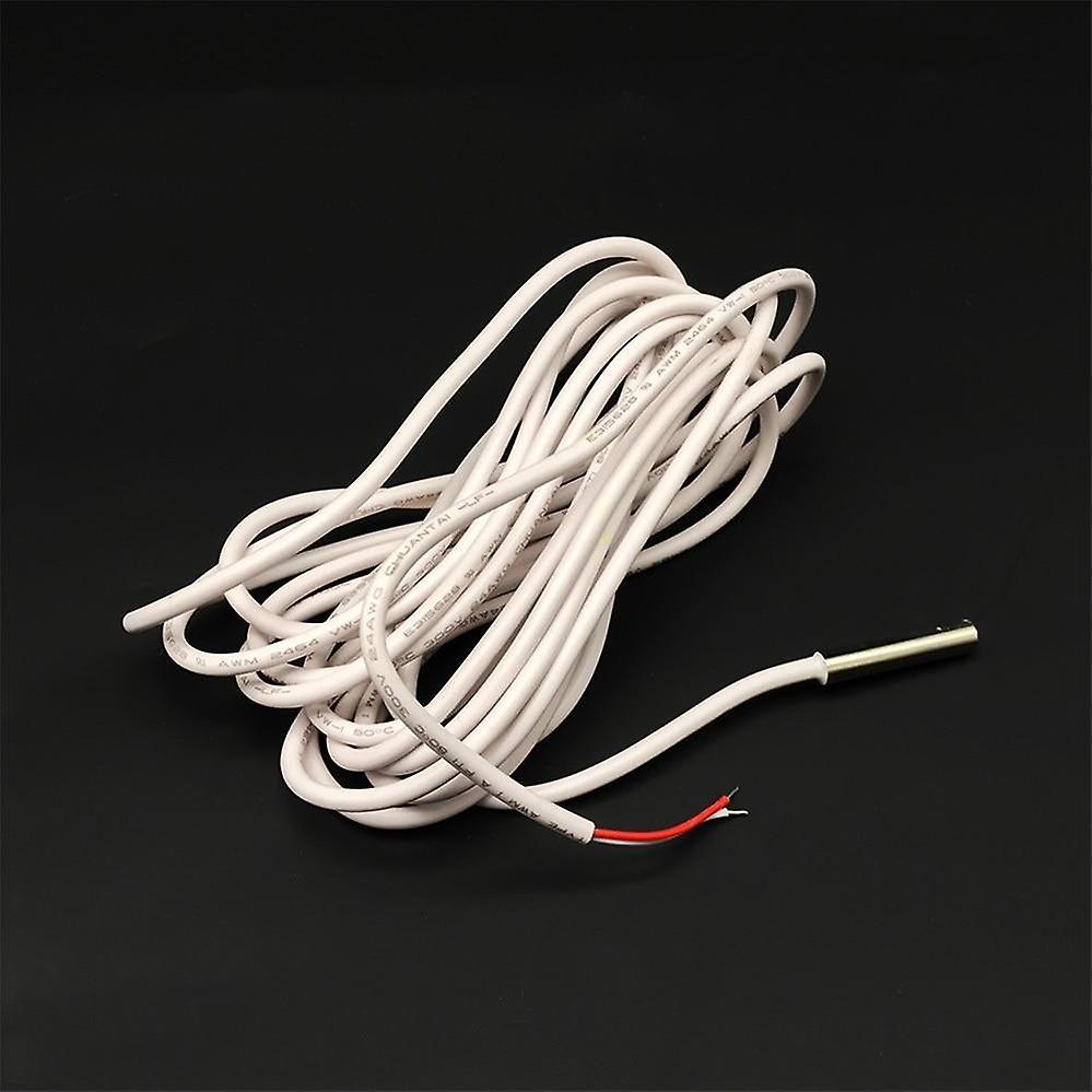 Slowmoose 3 Meters 10000 Ohms Precision Sensor Cable - Floor Heating Thermostat White metal sensor