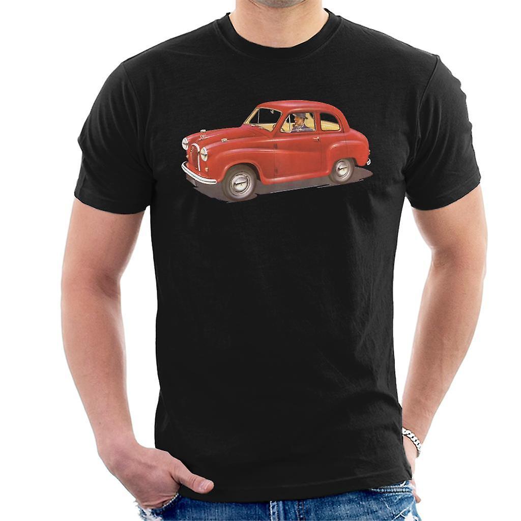 Austin A35 Red British Motor Heritage Men's T-Shirt Black XX-Large