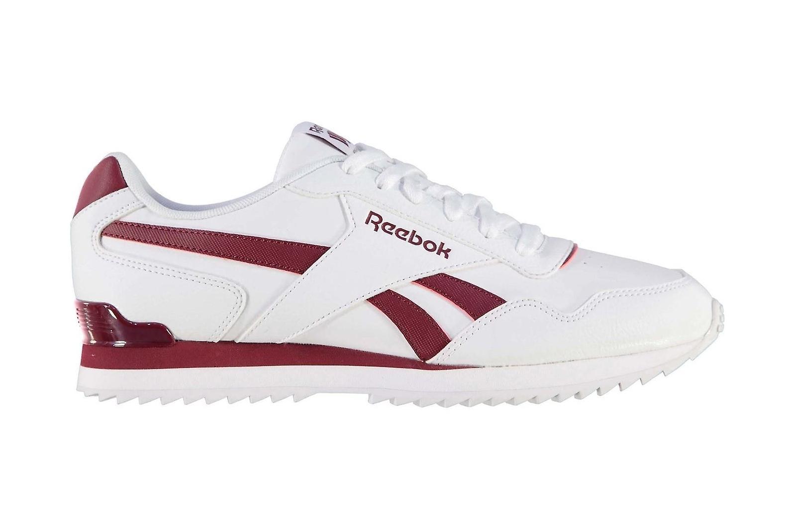 Reebok Royal Glide Trainers White/Burgundy UK 6