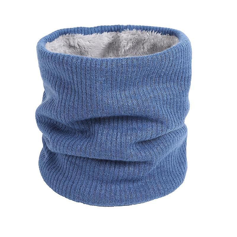 Slowmoose Winter / Neck Warmer Cotton Scarf blue-691