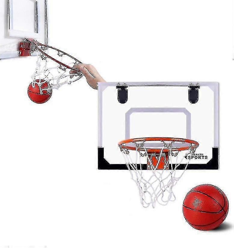 Vrxin Basketball Kids Pro Indoor Mini Basketball Hoop Set Door Wall Complete Accessories