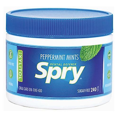 Xlear Inc Spry Mints 100% Xylitol, Peppermint 240 Count (Pack of 1)