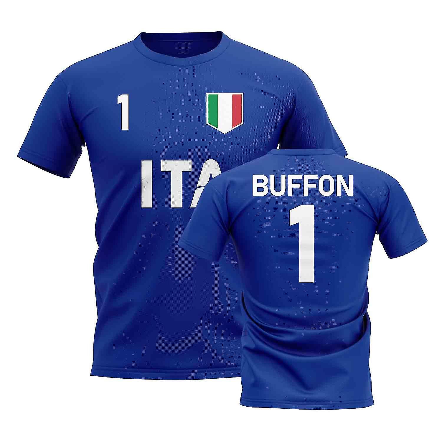 UKSoccerShop Gianluigi Buffon Country Code Hero T-Shirt (Blue) Dark Blue Medium (38-40 inch)