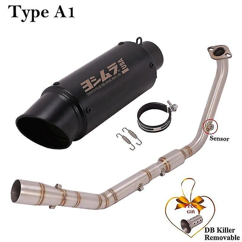 Gunest Full System For Yamaha Xsr125 Xsr 125 2020 - 2022 Motorcycle Exhaust Escape Modify Front Mid Link Pipe Db Killer Scooter Muffler Type A1