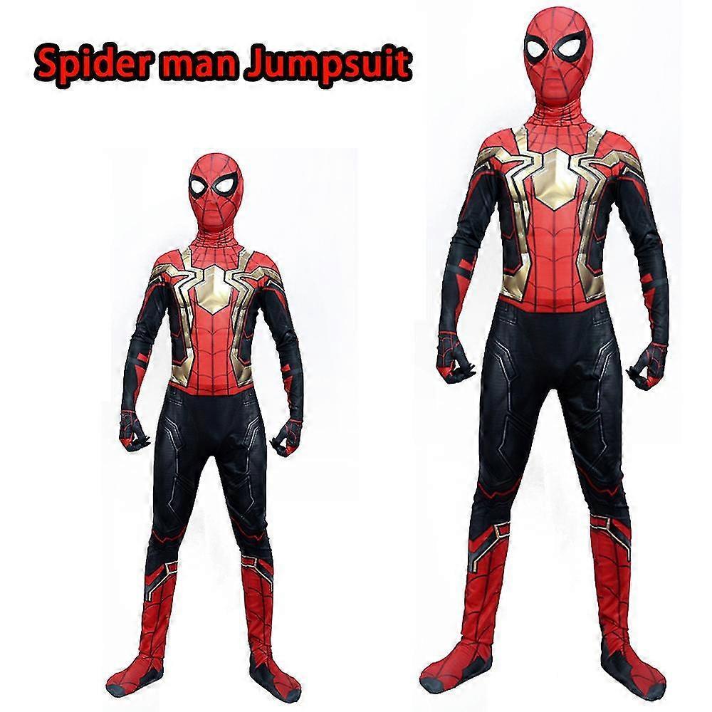 Lequeen 3-12 Years Kids Spider-man:no Way Home Cosplay Costume Jumpsuit 6-7 Years