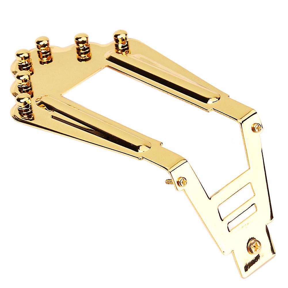 Sinknap Stylish Gypsy Jazz Acoustic Guitar Tailpiece Bridge Golden