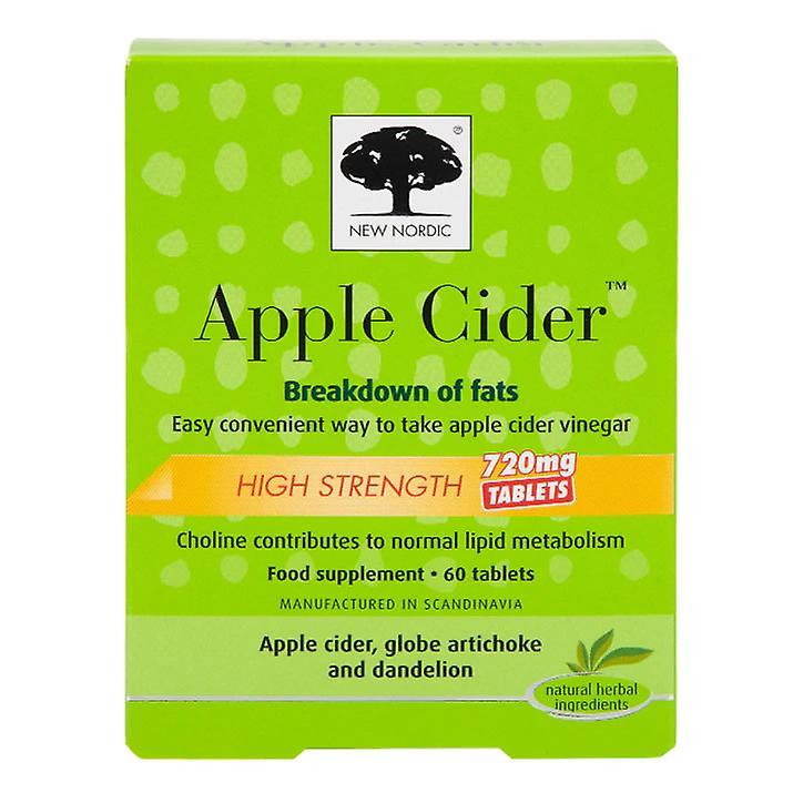 New Nordic, Apple Cider High Strength, 60 Tablets