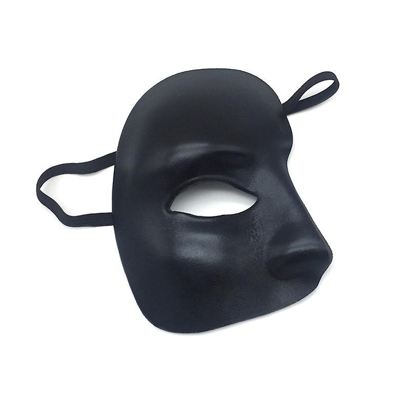 Unbrand The Phantom Cosplay Half Face Mask Party Supplies Props Festival Accessories Black 1pc