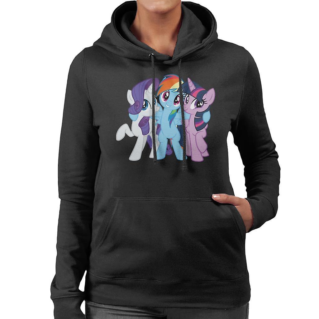 My Little Pony Team Hug Women's Hooded Sweatshirt Black Large