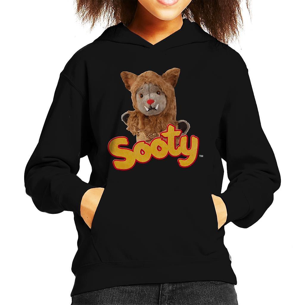 Sooty Halloween Sweep Werewolf Kid's Hooded Sweatshirt Black Large (9-11 yrs)