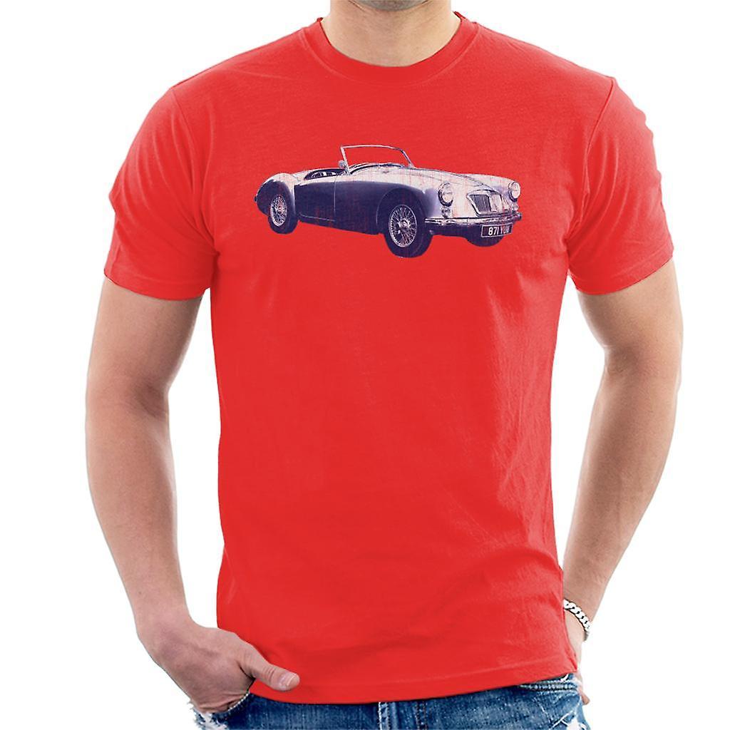 MG MGA 1962 British Motor Heritage Men's T-Shirt Red XX-Large