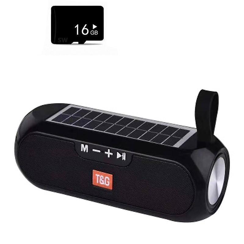 Slowmoose Portable Wireless Bluetooth Bass Speaker, Stereo Music Box Waterproof Usb Aux Black with TF card