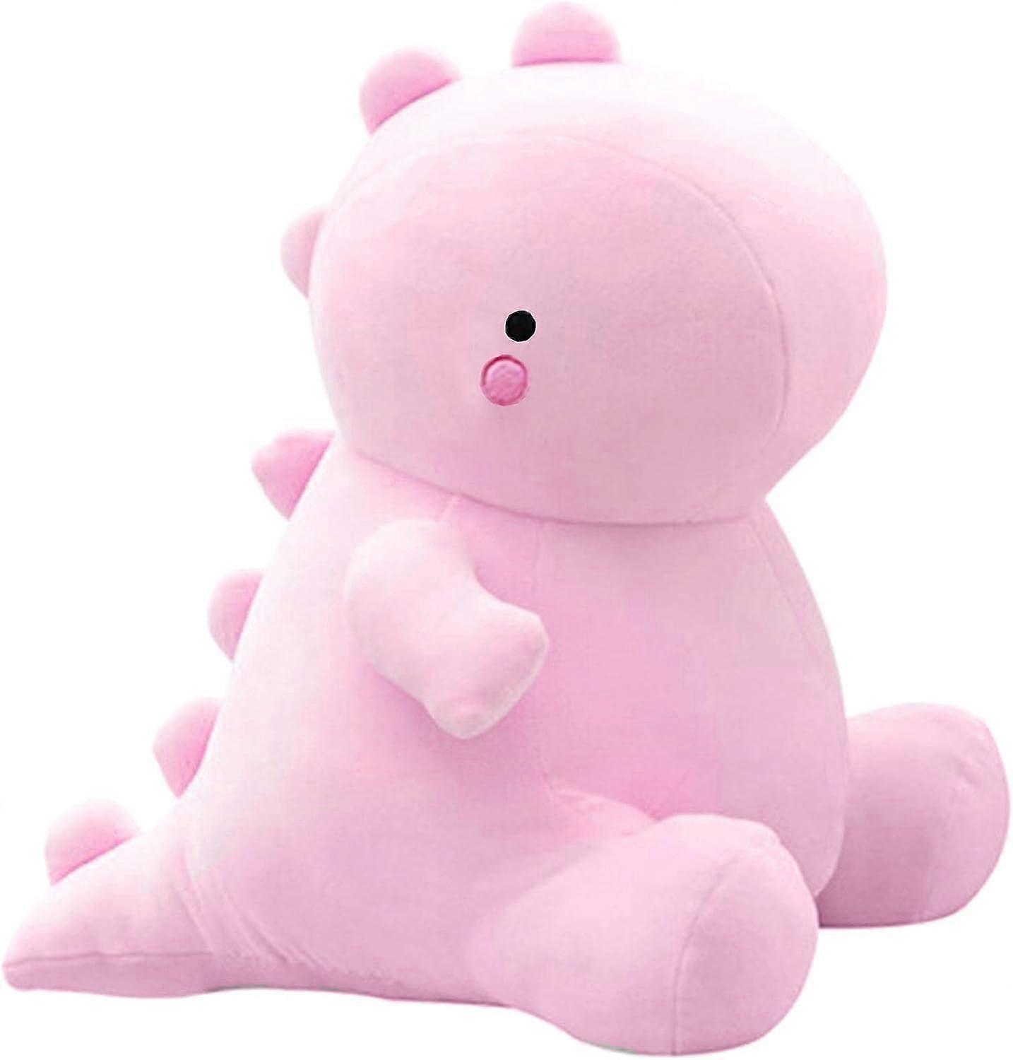 Heyone Cute Dinosaur Plush Toys, Fat Dinosaur Stuffed Animals Dolls, Soft Plush Dino Plushie, Birthday Gifts  Pink 12 inch